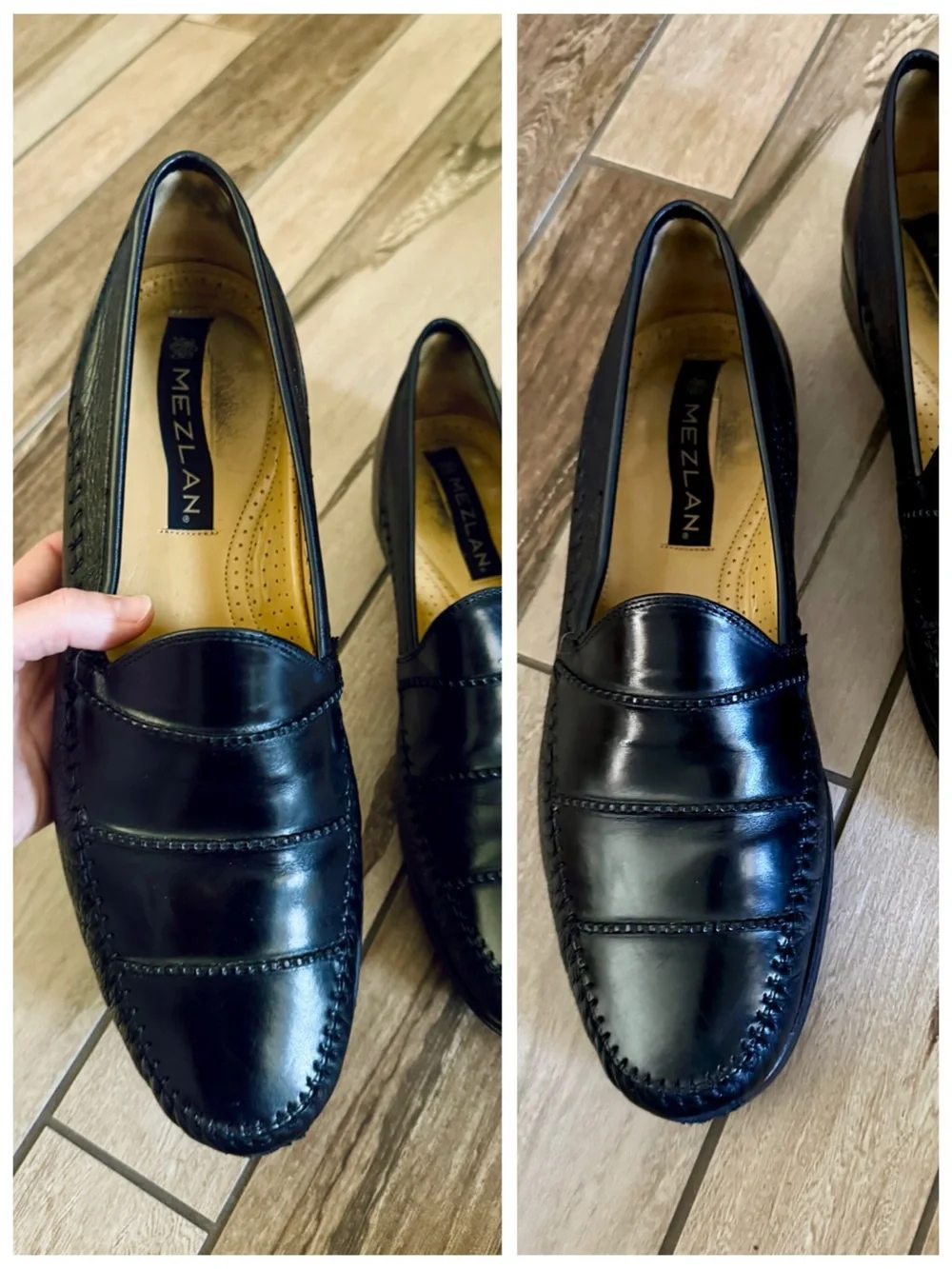 Mezlan SPYDER Black Leather Loafers, Luxury Slip-On Dress / Driving Moc sz. 12